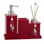 Kit Lavabo de Luxo Ambar Difusor Saboneteira Bandeja